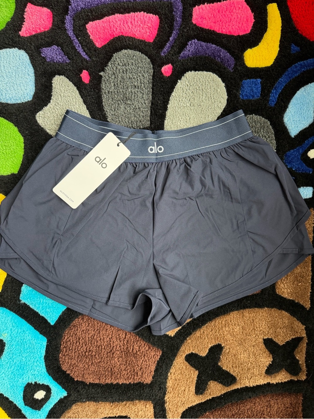 Alo Match Point Shorts Navy